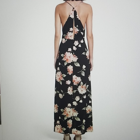 NWOT Lush floral print surplice neckline maxi - Picture 2 of 6